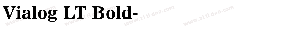 Vialog LT Bold字体转换
